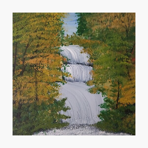 Item preview, Waterfall Painting  designed and sold by GitikaArt.