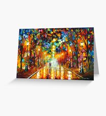 FAREWELL TO ANGER - Leonid Afremov Greeting Card