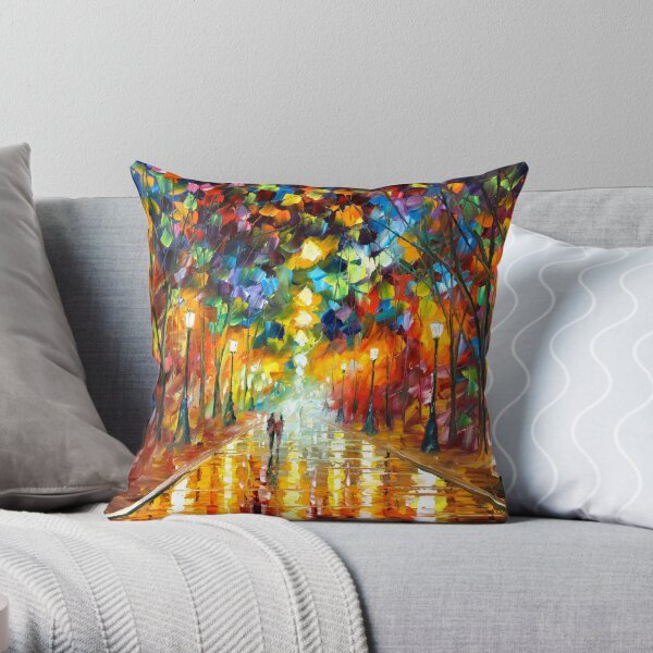 FAREWELL TO ANGER - Leonid Afremov Throw Pillow