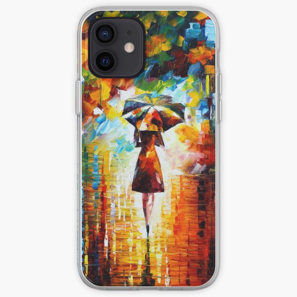 rain princess - Leonid Afremov iPhone Soft Case