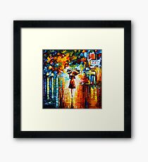 rain princess - Leonid Afremov Framed Print