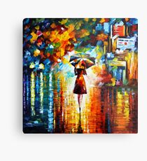 rain princess - Leonid Afremov Metal Print