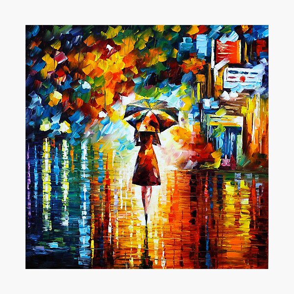 Item preview, rain princess - Leonid Afremov designed and sold by Leonid Afremov.