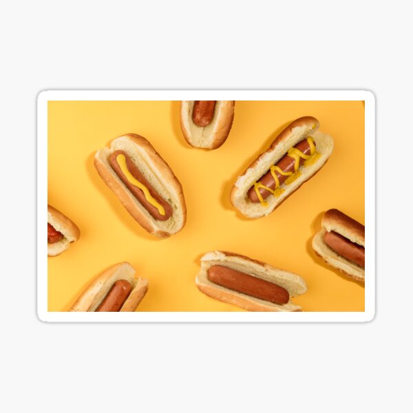 Blechschild XXL Küche gegrillte Hot Dogs Beilagen amerikanisch