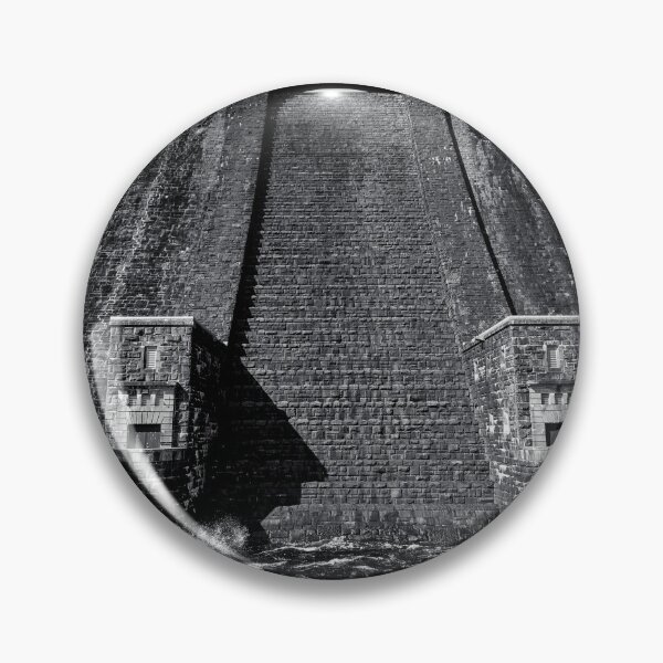 Item preview, The Claerwen Dam, Elan Valley, monochrome designed and sold by MaclarenPhoto.