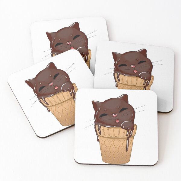 Item preview, Ice Cream Cat - Chocolate designed and sold by Alex Goubar.
