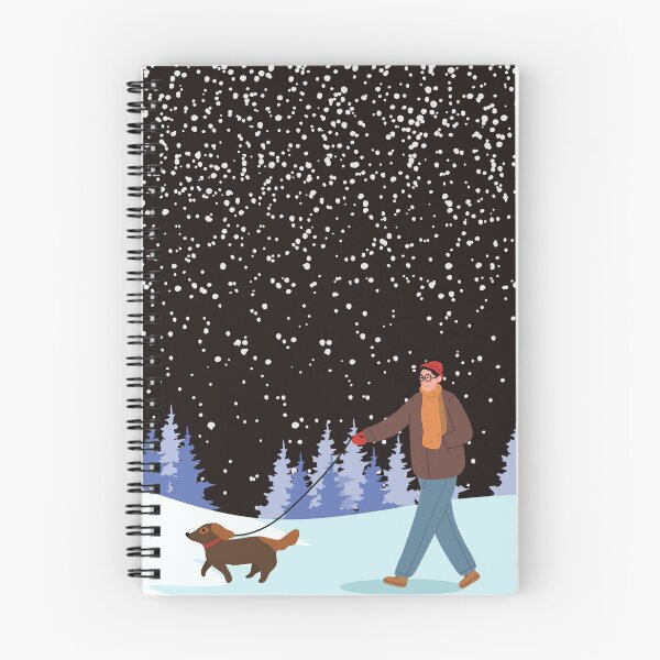 Item preview,   DOG WALK IN THE SNOW designed and sold by PotluckPrints.