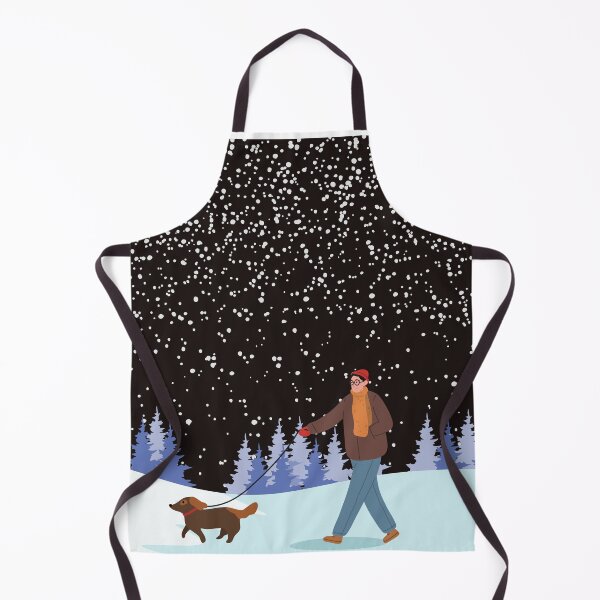 Item preview, DOG WALK IN THE SNOW designed and sold by PotluckPrints.