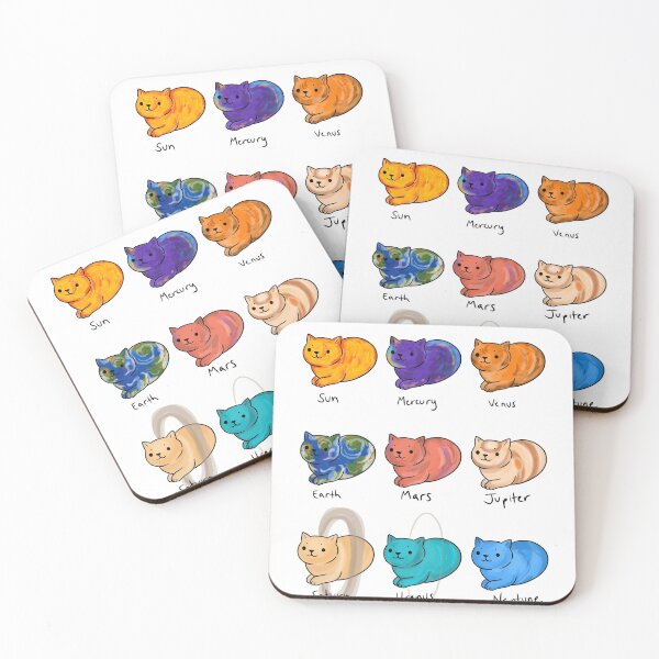 Item preview, 9 Cats of the Solar System designed and sold by Alex Goubar.