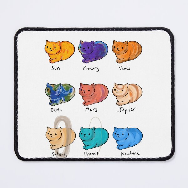 Item preview, 9 Cats of the Solar System designed and sold by Alex Goubar.