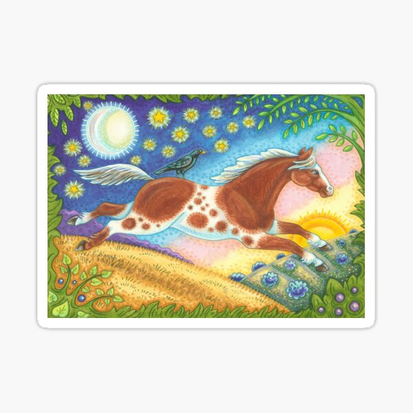 MUSTANG ON WILD HORSE HILL Sticker