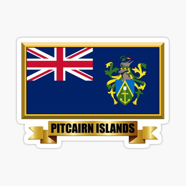 "PITCAIRN ISLANDS Flag Gifts, Masks, Stickers & Products (N)" Sticker for Sale by mpodger