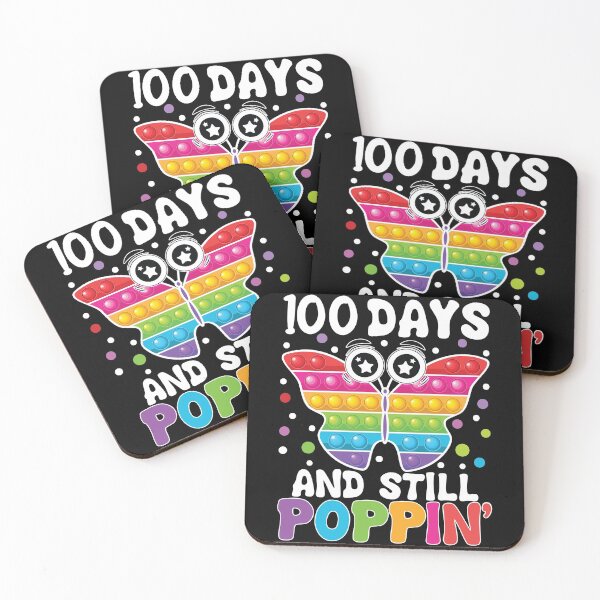 Item preview, Happy 100 Days School And Still Poppin 100th Day cute Butterfly Pop it design for kids and teachers designed and sold by Pexilus.