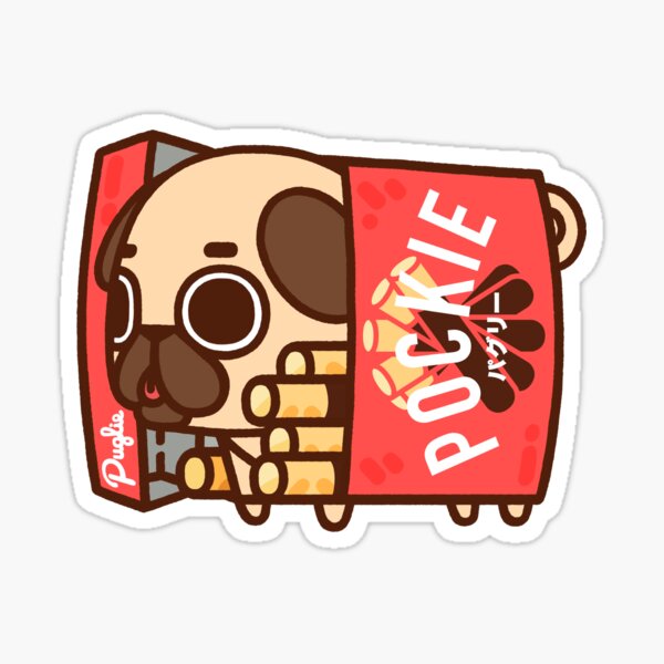Vista previa del artículo con la obra «Pockie Puglie de chocolate», diseñado y vendido por Puglie Pug.