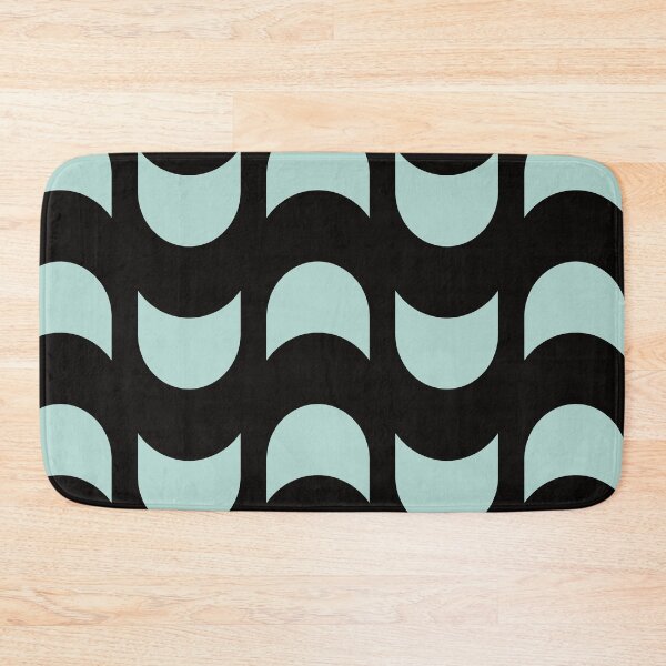 Item preview, Black abstract wave pattern designed and sold by knappidesign.