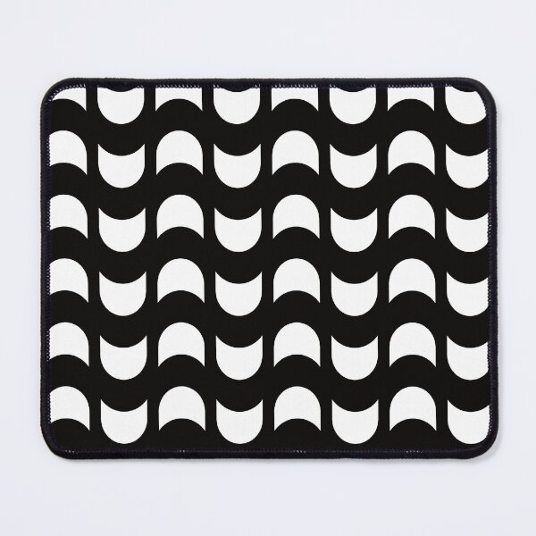 Item preview, Black abstract wave pattern designed and sold by knappidesign.