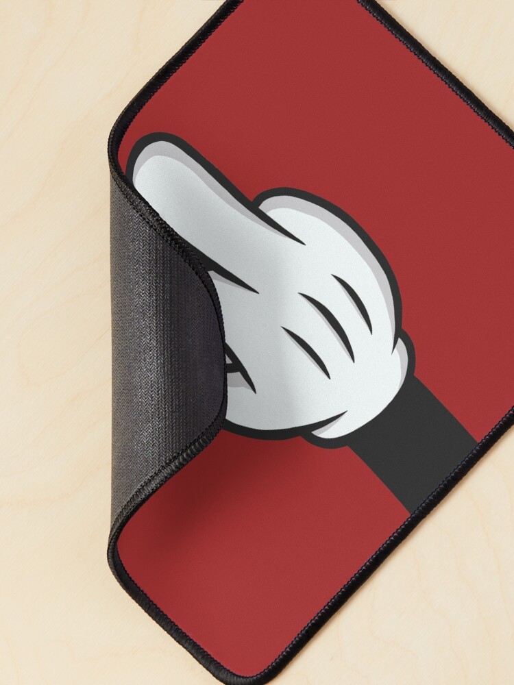 "Mickey Middle Finger" Mouse Pad for Sale by renatokolberg Redbubble