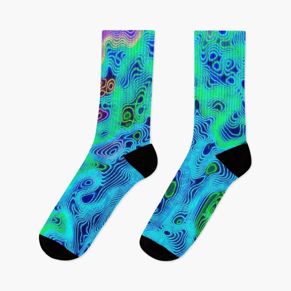 Item preview, Electric Contour Map designed and sold by mrthink.