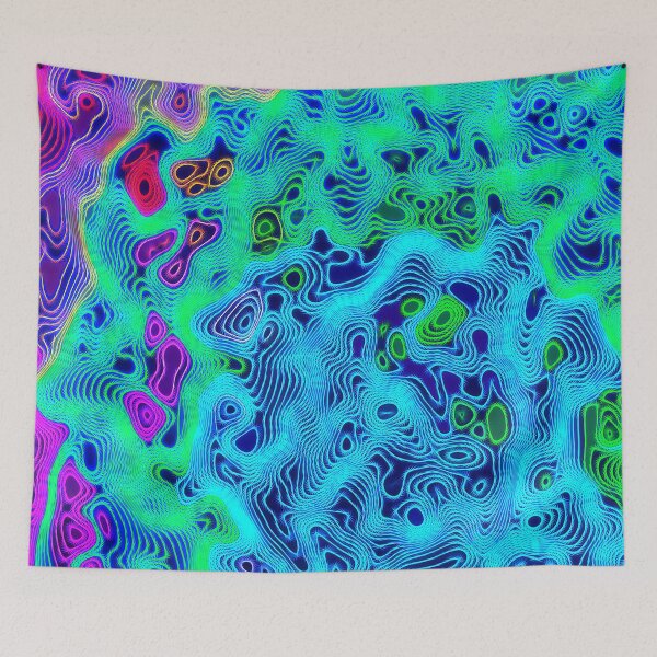 Item preview, Electric Contour Map designed and sold by mrthink.