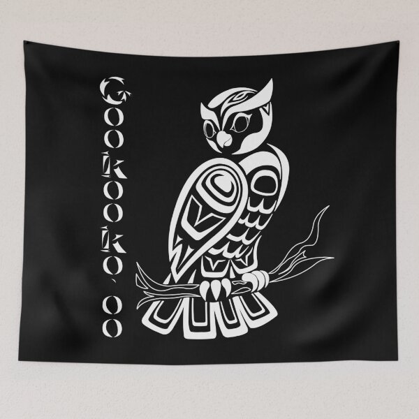 Item preview, Owl (Gookooko'oo) White Night designed and sold by KendraHowland.