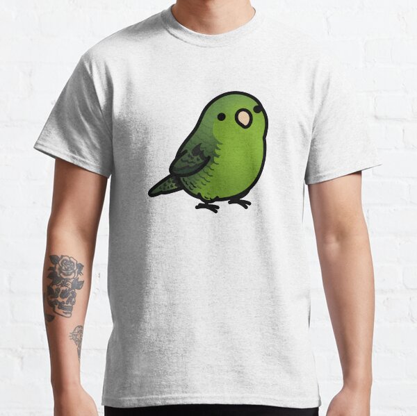 Chubby Green Lineolated Barred Parakeet Classic T-Shirt