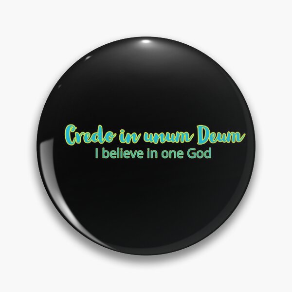 Item preview, Latin Credo in unum Deum, I Believe in One God, Phrase from Catholic Creed designed and sold by MaryKunzGoldman.