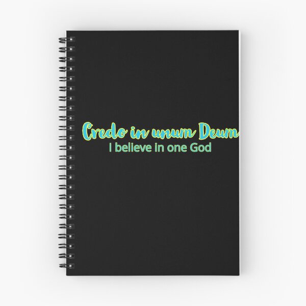 Item preview, Latin Credo in unum Deum, I Believe in One God, Phrase from Catholic Creed designed and sold by MaryKunzGoldman.
