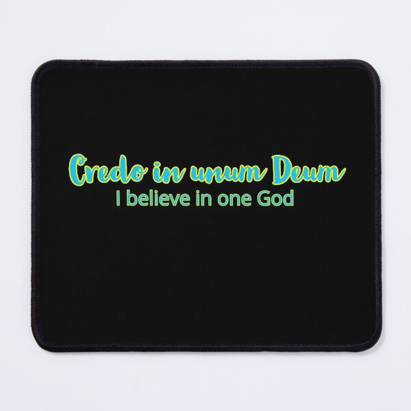 Item preview, Latin Credo in unum Deum, I Believe in One God, Phrase from Catholic Creed designed and sold by MaryKunzGoldman.