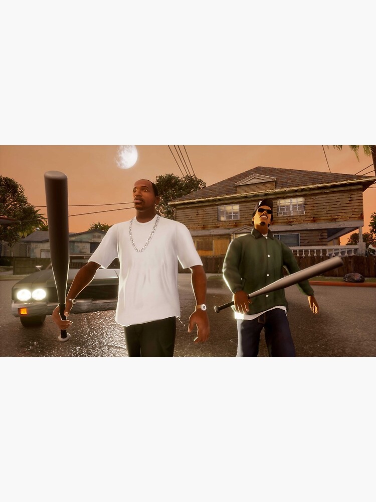 "GTA San Andreas CJ And Ryder " Poster by AlfiRed Redbubble