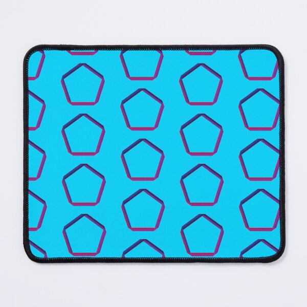 Item preview, Pentagons Geometric Pattern PURPLE on BLUE designed and sold by HybrisStudio.