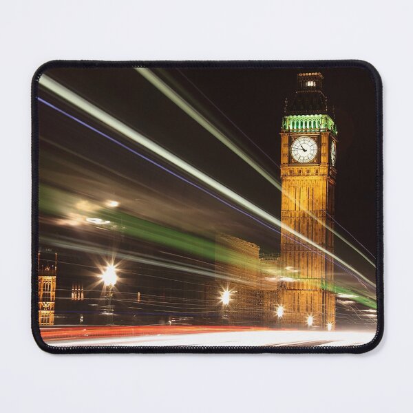 Artikelvorschau, Big Ben, Big Ben bei Nacht, London England, britische Wahrzeichen, Parlamentsgebäude, überbelichtetes Foto, entworfen und verkauft von Nostrathomas66.