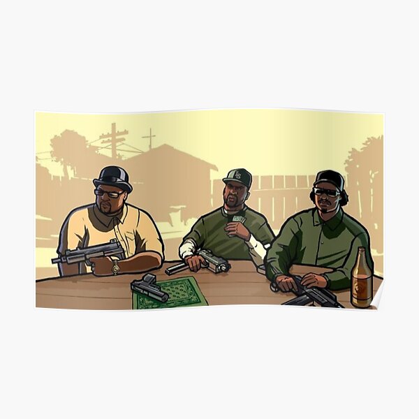 Membres de GTA San Andreas Grove Street Poster