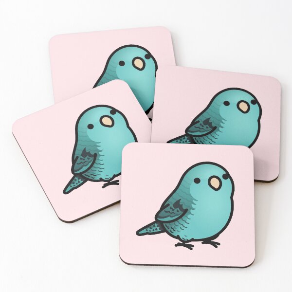 Item preview, Chubby Turquoise Lineolated Barred Parakeet designed and sold by birdhism.