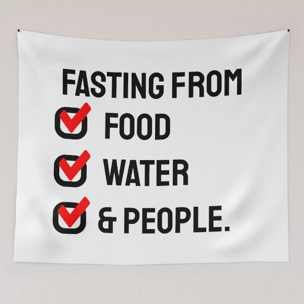 Item preview, Funny Fasting From Food, Water, and People designed and sold by SarahJisri.
