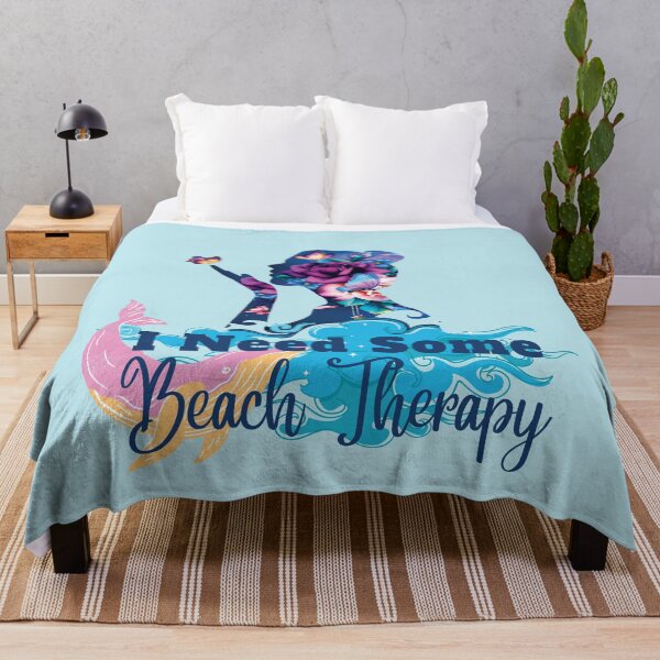 Item preview, I Need Some Beach Therapy Butterfly Floral Girly Art designed and sold by Cute-Jory-Store.