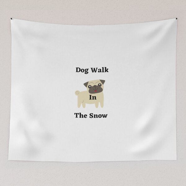 Item preview, Happy dog walk in the snow designed and sold by Wild Shirt Studio.