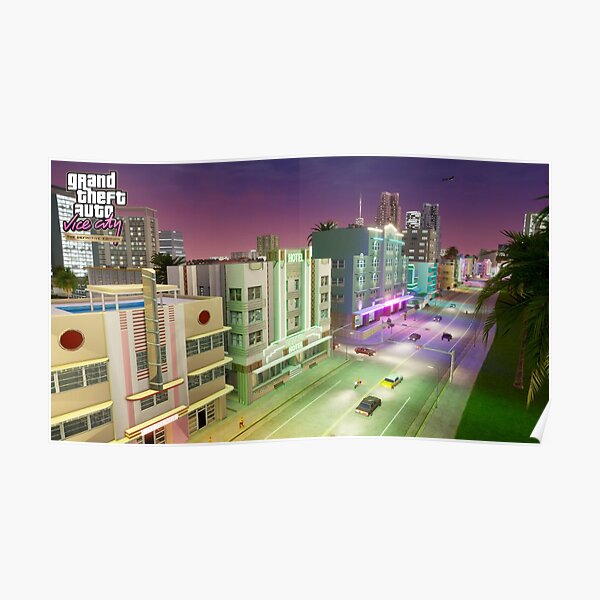 Gta Vice City Posters Redbubble Hot Sex Picture 