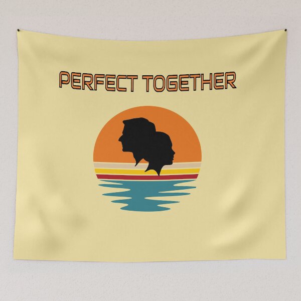 Item preview, Valentine's Day Gift - Romantic Perfect Together Couple in Beautiful Silhouette at Sunset designed and sold by MugsAndDuds.