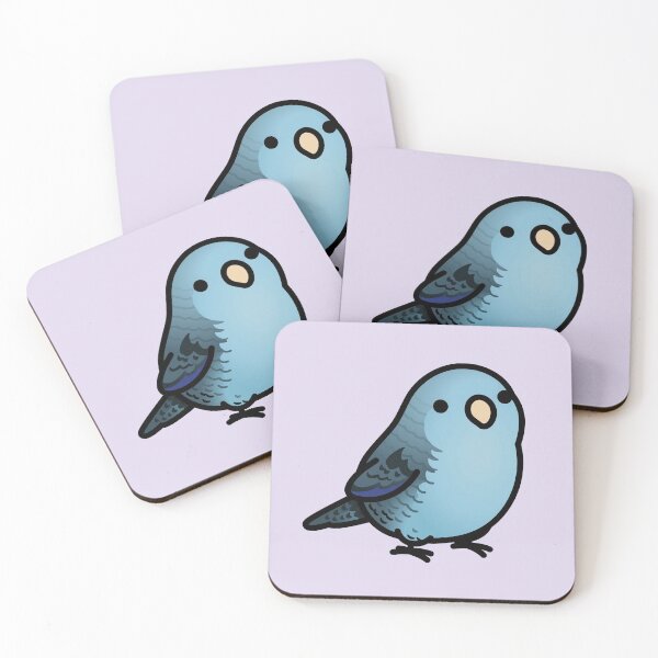 Item preview, Chubby Blue Lineolated Barred Parakeet designed and sold by birdhism.