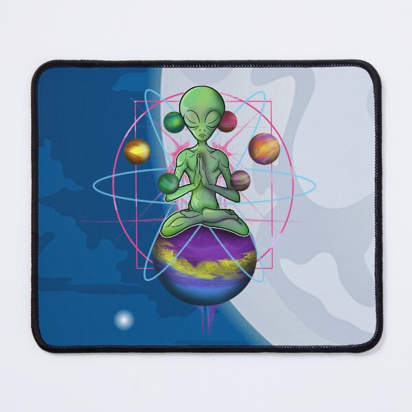 Item preview, Spiritual Yoga Alien designed and sold by BlackSheepEllis.
