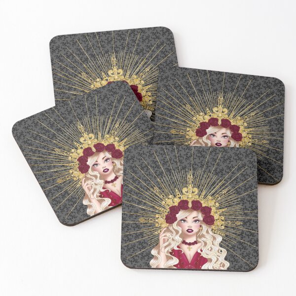 Item preview, Queen with roses - Portrait designed and sold by Mjs-Things.
