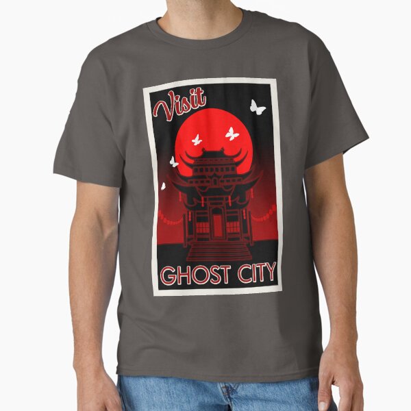 Artikel-Vorschau von Ghost City Retro-Reiseplakat - TGCF, designt und verkauft von Antares Versatile Arts.