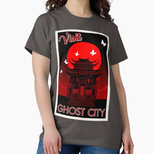 Artikel-Vorschau von Ghost City Retro-Reiseplakat - TGCF, designt und verkauft von Antares Versatile Arts.