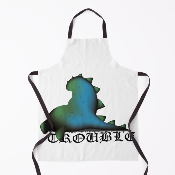 Item preview, Black dinosaur with text Trouble designed and sold by Yulmsss.