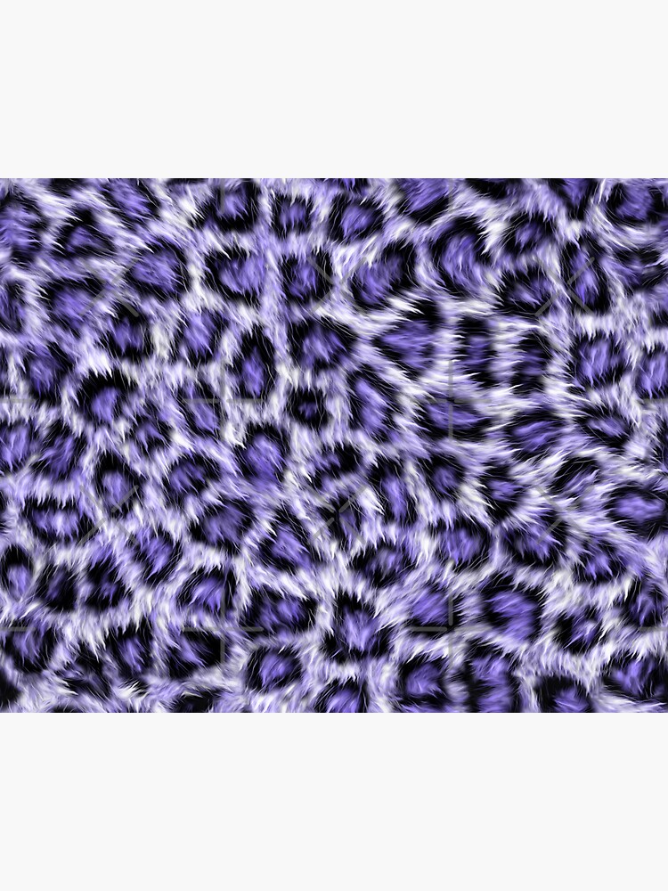 Sticker Pink / purple leopard animal print fur pattern - fabric