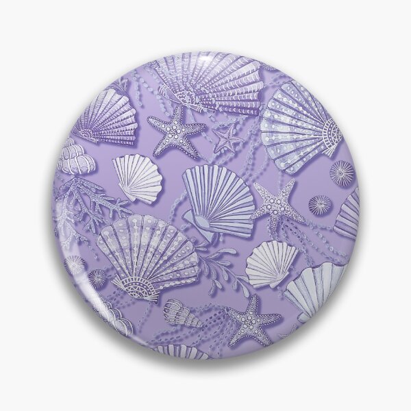 Item preview, Seashell and starfish lilac  designed and sold by MagentaRose.