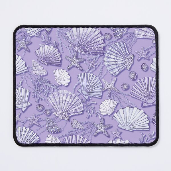Item preview, Seashell and starfish lilac designed and sold by MagentaRose.