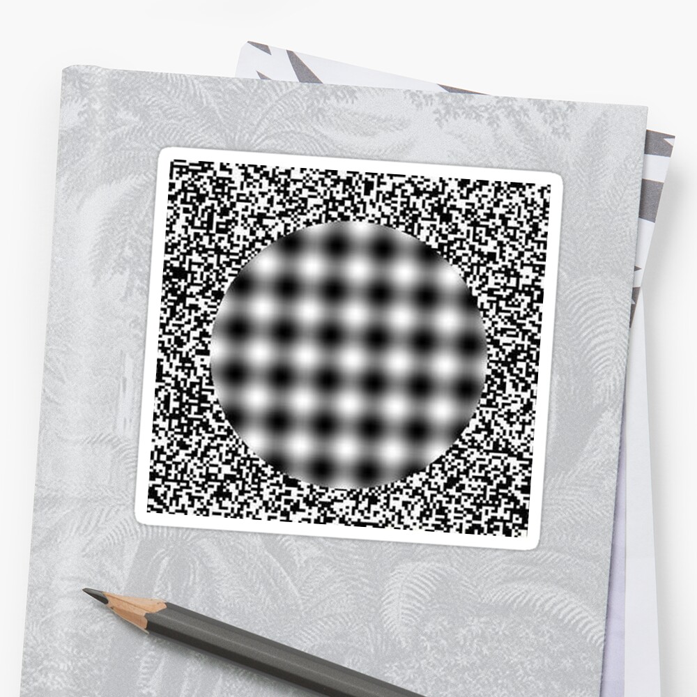 Illusion Stickers By Emmanuel San Redbubble