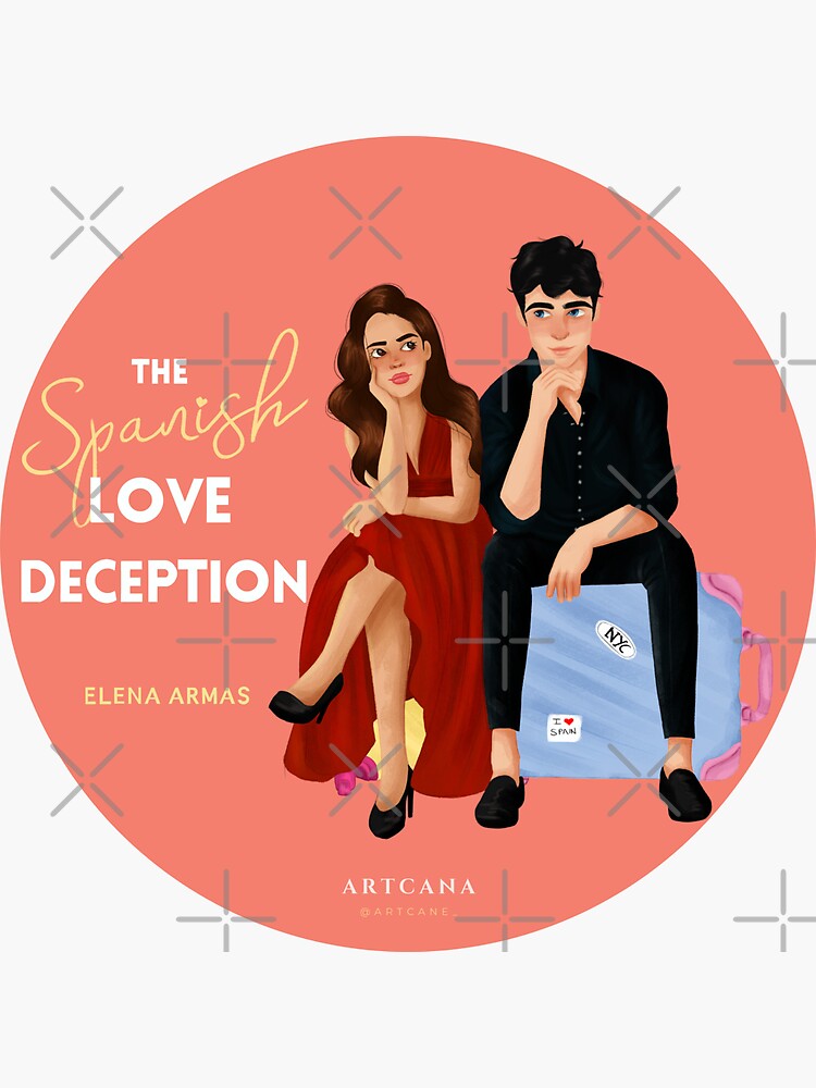 The Spanish Love Deception - Catalina 'Lina' Martín & Aaron Blackford  (FanArt) Sticker by artcan3
