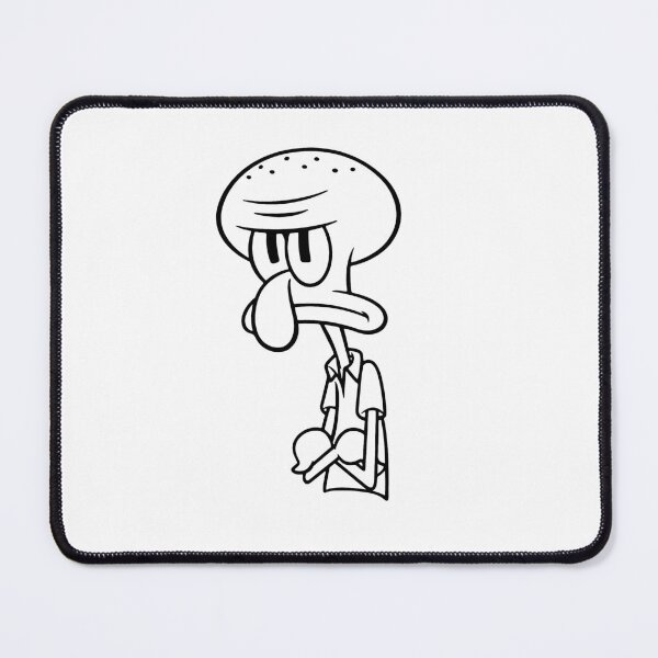 Item preview, black and white squidward designed and sold by alyaST14.